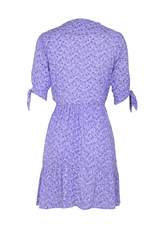 Daphne Crop Sleeve Wrap Mini Dress Lavender